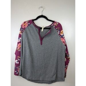 Matilda Jane Plus Size Baseball Style Printed Top Size XXL